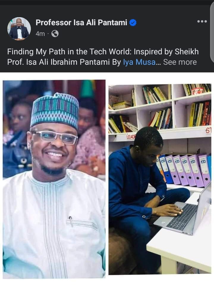 Finding My Path in the Tech World: Inspired by Sheikh Prof. Isa Ali Ibrahim Pantami By Iya Musa